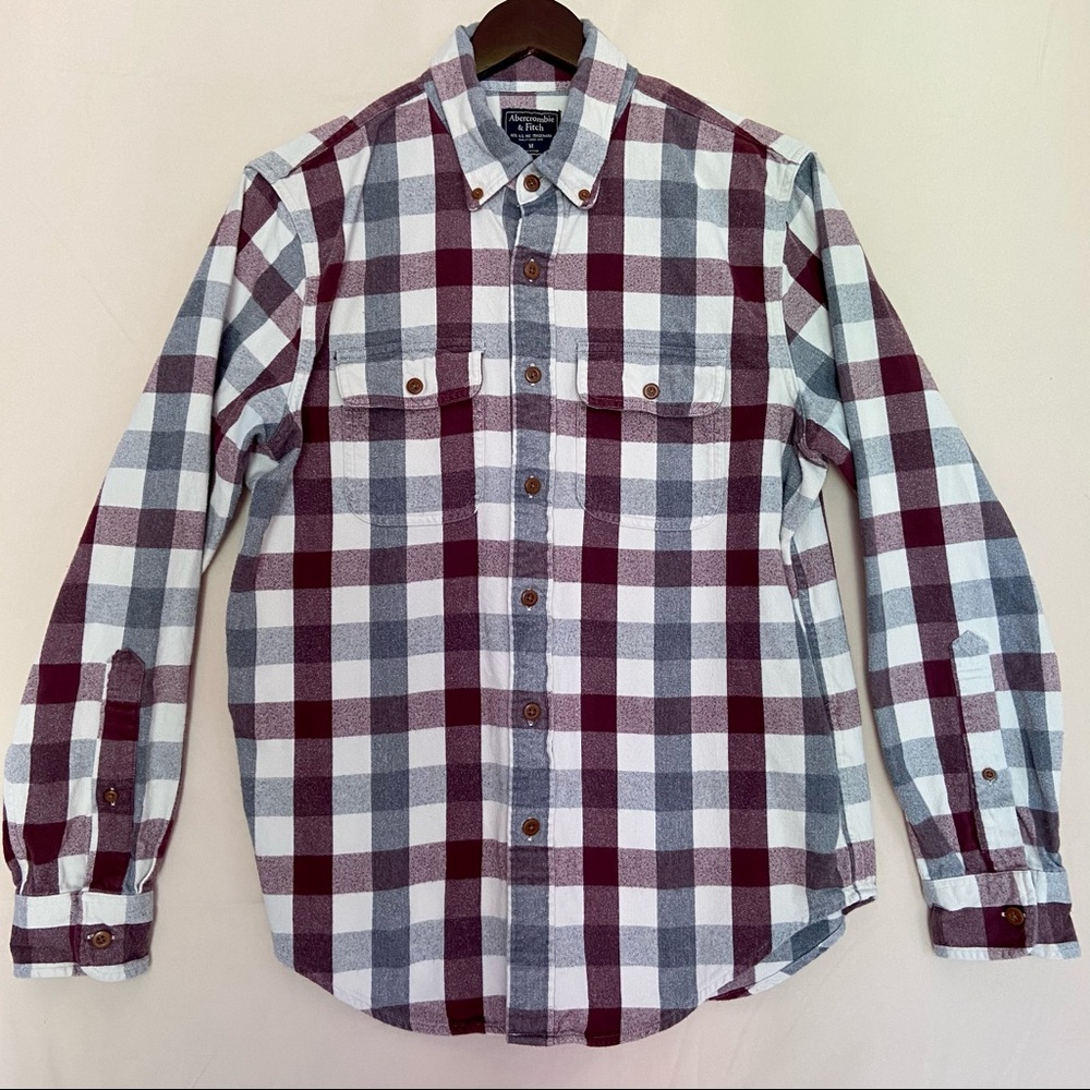 Abercrombie & Fitch Men’s Flannel Button-Up Shirt